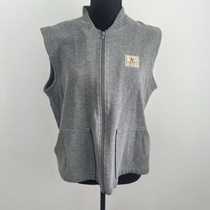 Vintage Lauren Ralph Lauren Women Vest Size PL Patch 100% Cotton